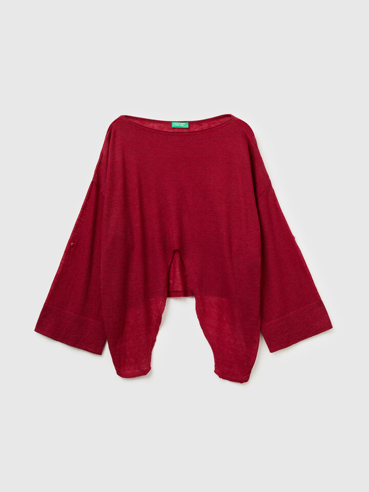 BOAT-NECK SWEAT.L/S Mulher image number 5